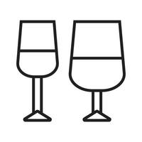 wine glass vector for website symbol icon presentation