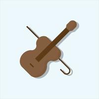 vector de violín para presentación de icono de símbolo de sitio web