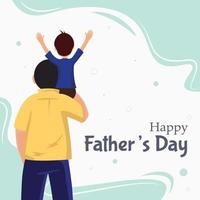 Happy Father's day illustration. Father's day vector background