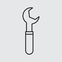 wrench vector for website symbol icon presentation