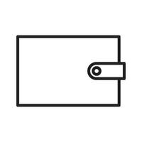 wallet vector icon for website symbol presentation