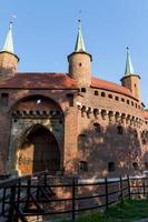 A gate to Krakow - the best preserved barbican in Europe, Poland