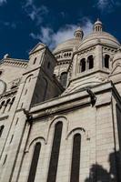 la arquitectura externa de sacre coeur, montmartre, parís, francia foto