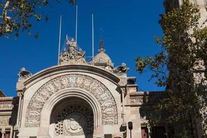 Buildings' facades of great architectural interest in the city of Barcelona - Spain photo