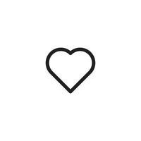 Heart icon vector for website symbol presentation