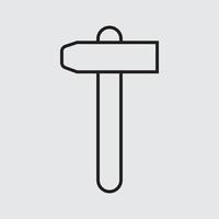 vector de martillo para presentación de icono de símbolo de sitio web