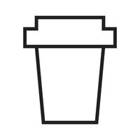 paper cup vector for website symbol icon presentation
