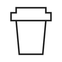 paper cup vector for website symbol icon presentation