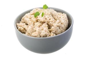 Oats porridge dish photo