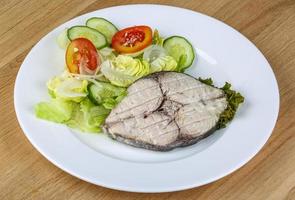 Grilled tuna steak photo