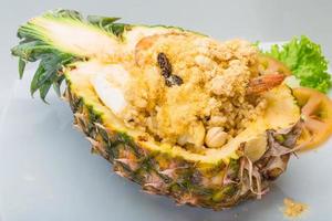 Pineapple salad with seafood photo