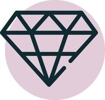 vector de diamante para presentación de icono de símbolo de sitio web