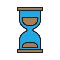 icono de vector de reloj de arena para la presentación del símbolo del sitio web