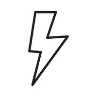 lightning icon vector for website symbol presentation