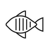 vector de icono de pescado para presentación de icono de símbolo de sitio web