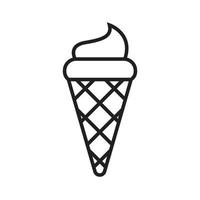 vector de helado para presentación de icono de símbolo de sitio web