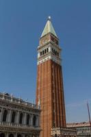 St Mark's Campanile - Campanile di San Marco in Italian, the bell tower of St Mark's Basilica in Venice, Italy. photo