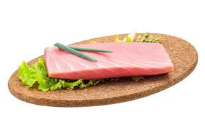 Tuna raw steak photo