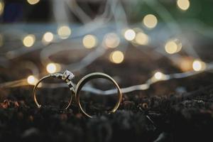 anillos de boda, estilo de imagen vintage - imagen