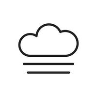 vector de nube para ilustración web de símbolo de icono