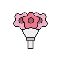 bouquet vector for website symbol icon presentation