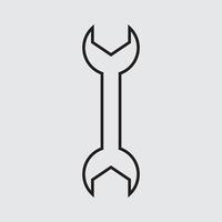 vector de llave inglesa para presentación de icono de símbolo de sitio web