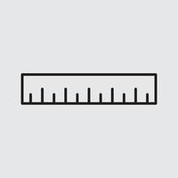 Ruler vector for website symbol icon presentation