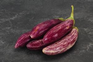 Vibrant tasty ripe Graffiti eggplant photo