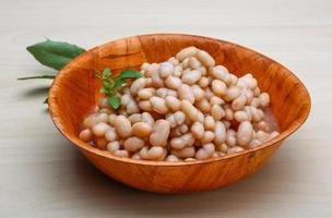 White canned beans photo