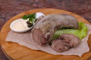 Gurmet pork tongue snack photo