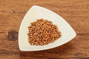 Coriander seeds in the bowl photo