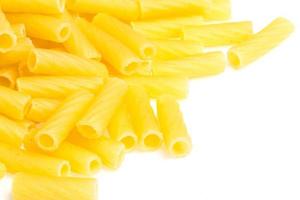 macro closeup of penne pasta background texture photo