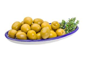 Green gigant olives photo