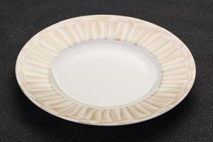 Empty white plate photo