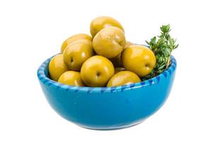 Green gigant olives photo