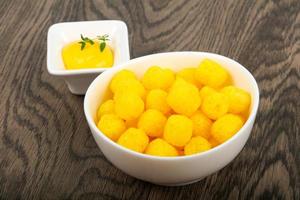 Cheese corn balls photo