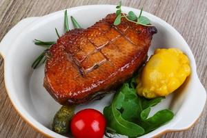 Roasted duck breast photo