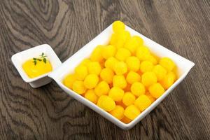 Cheese corn balls photo