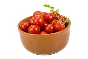 Marinated cherry tomato photo