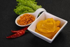 Curry sauce in the bowl photo