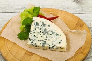 Blue cheese slice photo