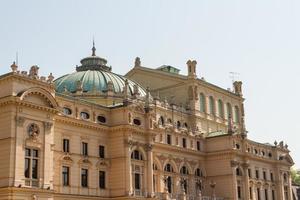 Slowackiego theater in summer time in Krakow photo