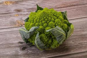 Vegan organic food - Romanesco cabbage photo