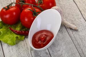 Tomato ketchup sauce photo