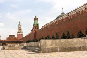 Torre Spasskaya en la Plaza Roja foto