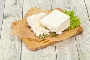 Greek traditional Feta soft cheese photo