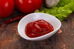 Tomato ketchup sauce photo