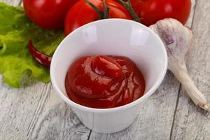 Tomato ketchup sauce photo