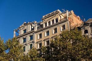 Buildings' facades of great architectural interest in the city of Barcelona - Spain photo