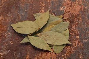 Dry laurel leaves photo